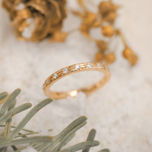 Gold Dainty Ring - Celestial