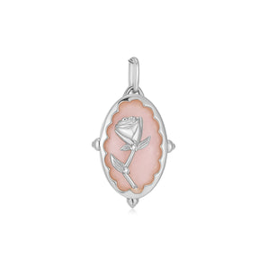 Pink Opal Silver Pendant - The Rose