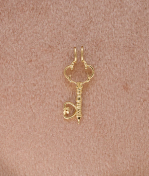 LOVE BY THE MOON 14K Gold Key Pendant