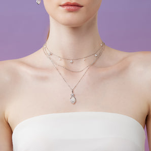 Freshwater Pearl Floral Silver Choker - Iris | LOVE BY THE MOON