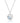 Aquamarine Silver Disc Necklace - Astrolabe