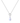 Blue Lace Agate Silver Twist Necklace - Mantra
