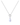 Blue Lace Agate Silver Twist Necklace - Mantra