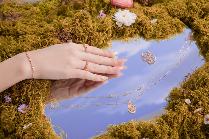 CZ Gold Choker - Starry Night | LOVE BY THE MOON