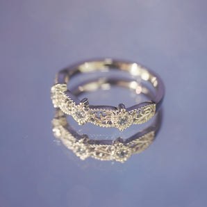 CZ Silver	Flora Ring - Aster | LOVE BY THE MOON