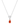 Carnelian Silver Cable Necklace - Mantra
