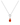 Carnelian Silver Twist Necklace - Mantra