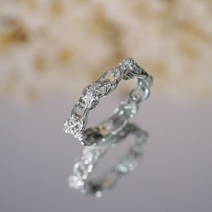 洋水仙  鏤空 銀 純銀 戒指