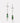 14K White Gold Green Tourmaline & Diamonds Art Deco Drop Earrings - Flourish (46mm)