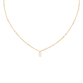 Freshwater Pearl Gold Necklace | LOVE BY THE MOON