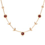 Garnet Gold Moon Phases Choker - Luna | LOVE BY THE MOON
