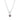 Garnet Silver Heart Link Chain Necklace - Majesty | LOVE BY THE MOON