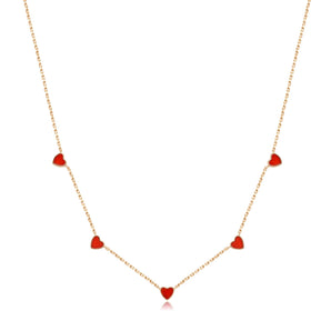 Gold Carnelian Double Sided Choker - Sweetheart | LOVE BY THE MOON
