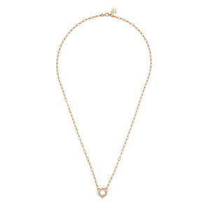 Gold Link Chain Necklace with Charm Holder | LOVE BY THE MOON
