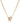 Gold Pavé Heart Button Chain Necklace