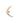 Gold Pavé Crescent Moon Ear Cuff - Ella