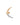 Gold Pavé Crescent Moon Ear Cuff - Ella