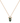 Hexagon Moss Agate Gold Necklace - Talisman