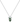 Hexagon Moss Agate Silver Necklace - Talisman