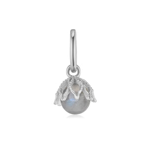 Labradorite Silver Floral Charm - Wildflower | LOVE BY THE MOON