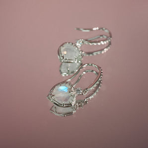 Moonstone Silver Earrings - Miracle