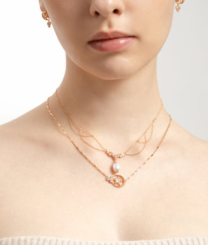 Freshwater Pearl Gold Festoon Necklace - Ophelia