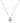 Blue Lace Agate Silver Toggle Necklace - Lover