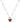 Red Jasper Silver Toggle Necklace - Lover