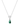 Malachite Silver Cable Necklace - Mantra