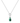 Malachite Silver Twist Necklace - Mantra