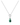 Malachite Silver Twist Necklace - Mantra