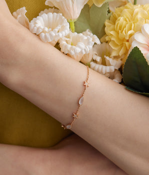 Moonstone Gold Star Bracelet - Lullaby