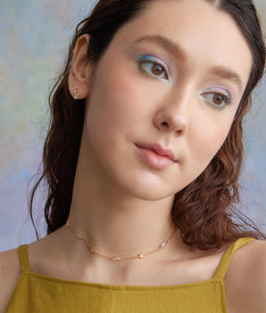 Moonstone Gold Star Choker - Lullaby