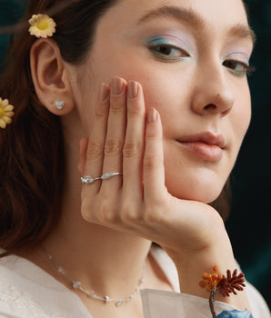 Moonstone Silver Moon Phases Ring - Moonbeam