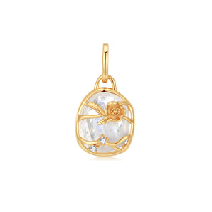 Moonstone Gold Pendant - Poppy | LOVE BY THE MOON