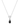 Obsidian Silver Cable Necklace - Mantra