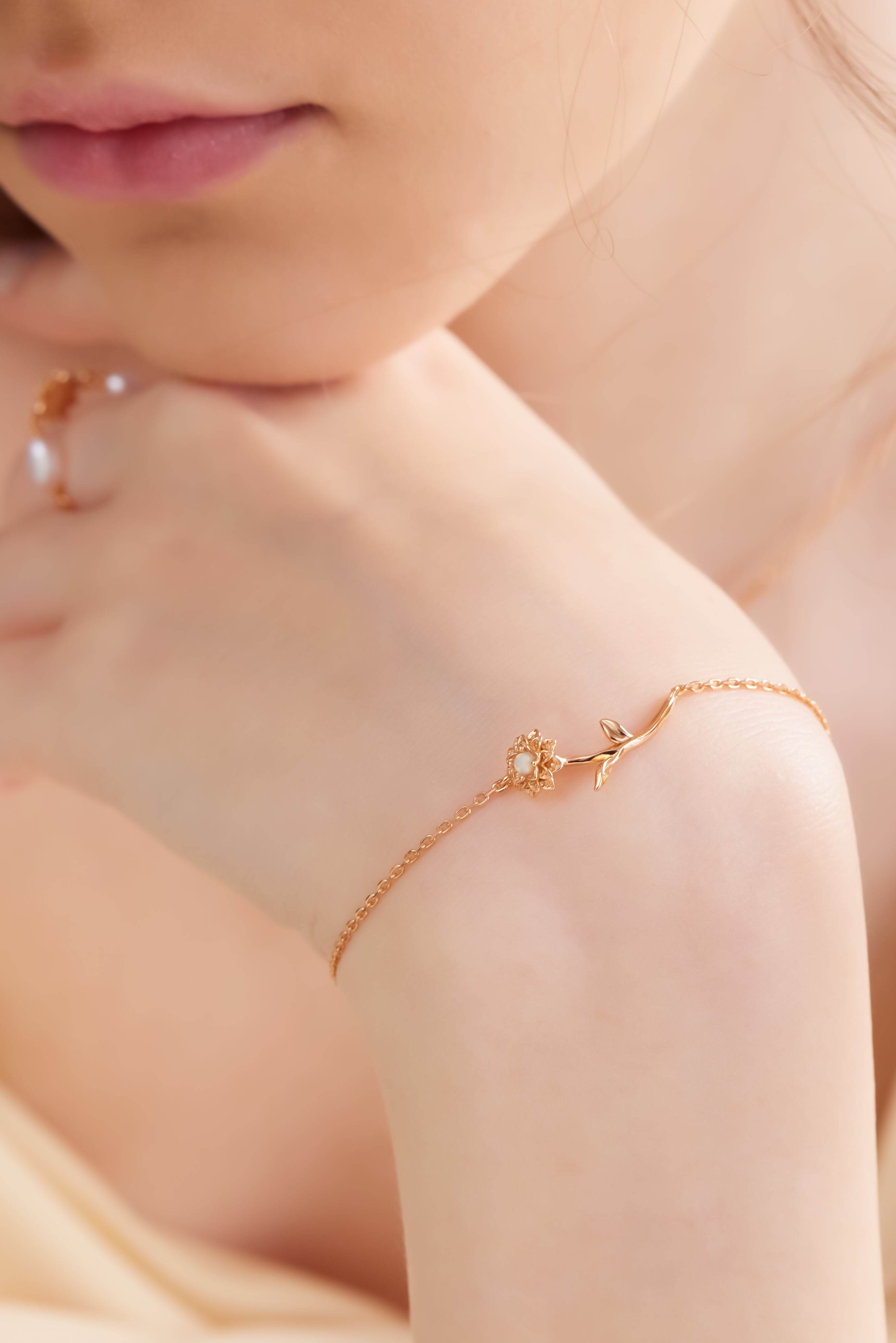 Opal Gold Bracelet - Marigold | LOVE BY THE MOON
