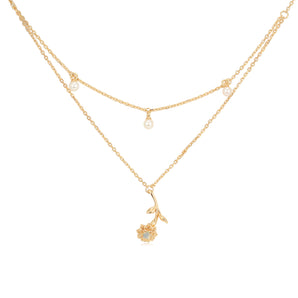 Opal & Freshwater Pearl Marigold Necklace | LOVE BY THE MOON