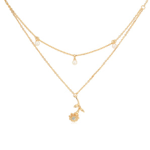 Opal & Freshwater Pearl Marigold Necklace | LOVE BY THE MOON