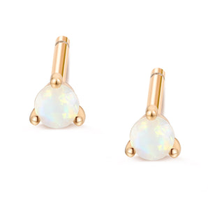 Opal Gold Stud Earrings | LOVE BY THE MOON