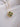 14K Gold Green Tourmaline & Diamond Clover Necklace