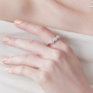 Silver Floral Ring - Rose | LOVE BY THE MOON
