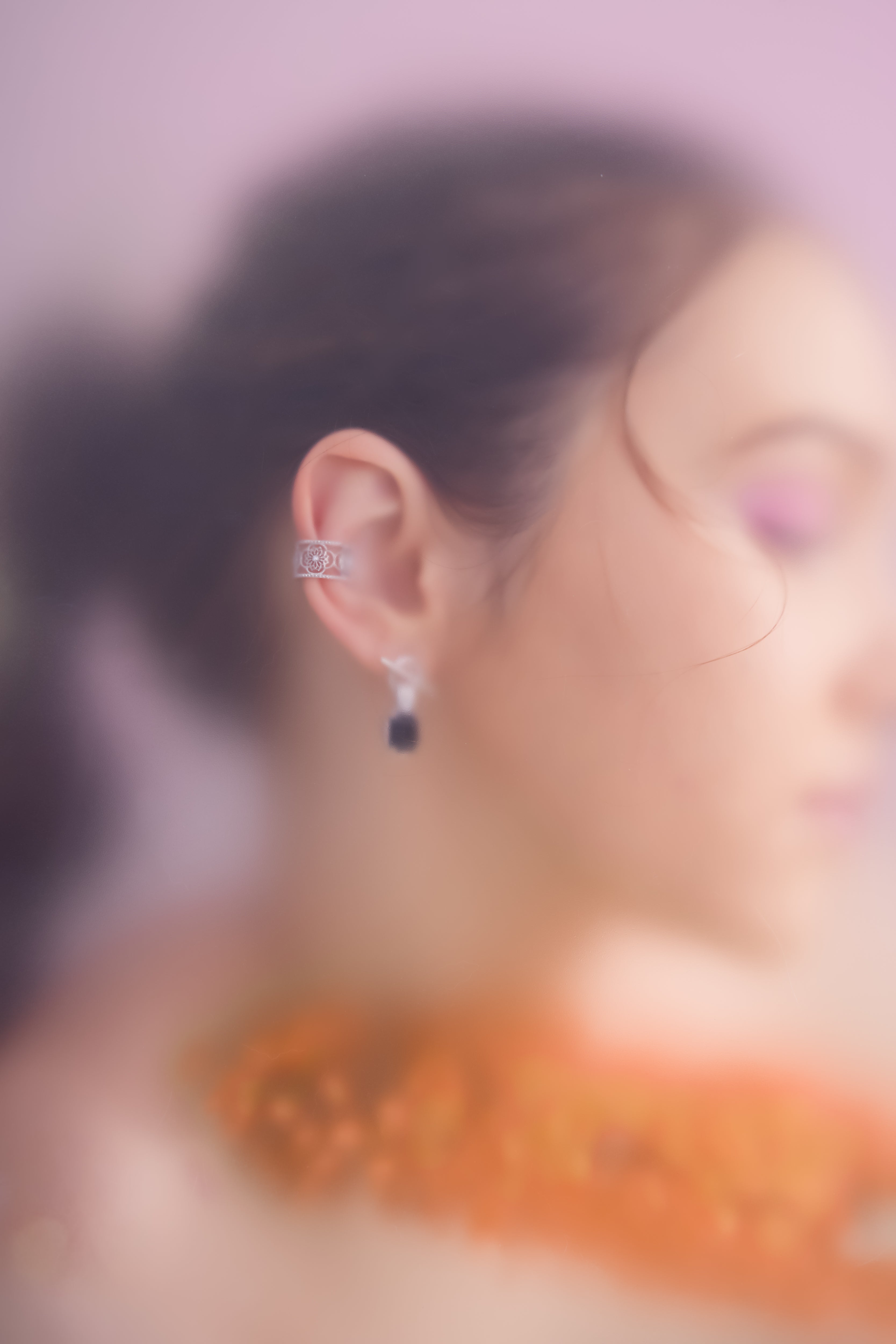 Silver Floral Ear Cuff - Chrysanthemum | LOVE BY THE MOON