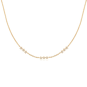 CZ Gold Choker - Starry Night | LOVE BY THE MOON