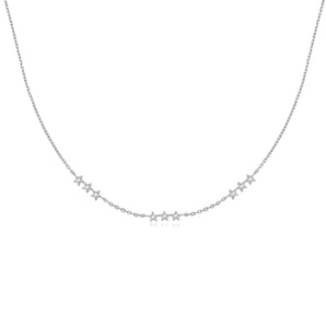 CZ Silver Choker - Starry Night | LOVE BY THE MOON