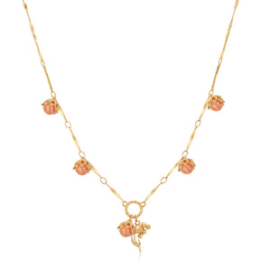 (Special Edition) Sunstone Gold Dangle Choker - Lily of the Valley | LOVE BY THE MOON