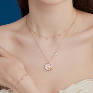 Mother of Pearl Gold Necklace - Sweet Dream | LOVE BY THE MOON