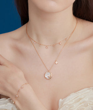 Mother of Pearl Gold Necklace - Sweet Dream | LOVE BY THE MOON