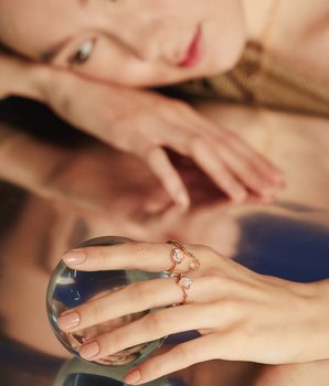 Marquise Moonstone Silver Ring - Symphony
