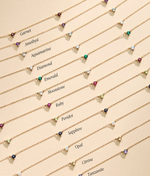 LOVE BY THE MOON 14K Gold Birthstone Necklace